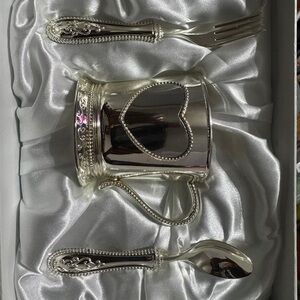 Things Remembered Silver Cup set